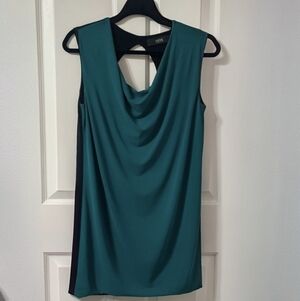 Cut25 by Yigal Azrouel Teal and Black Mini Dress